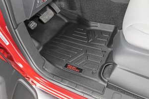 Nissan Frontier Floor Mats - Front + Rear - Rough Country - Heavy Duty Floor Mats - '22-'23